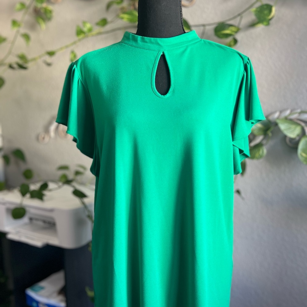 Adrianna Papell Emerald Green Dress